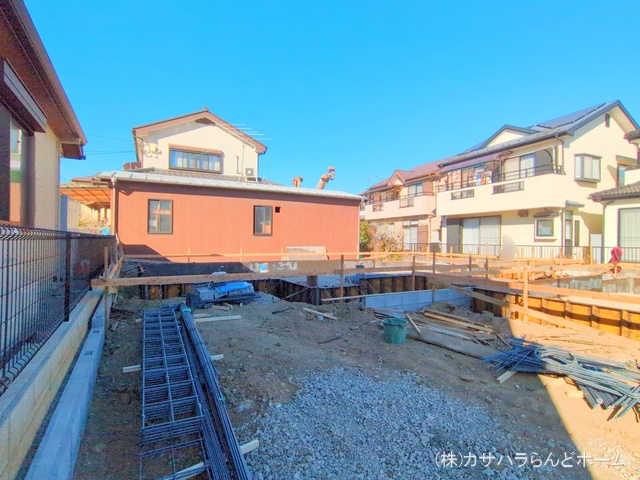埼玉県川越市宮元町の新築戸建て基礎写真 2025年2月19日撮影