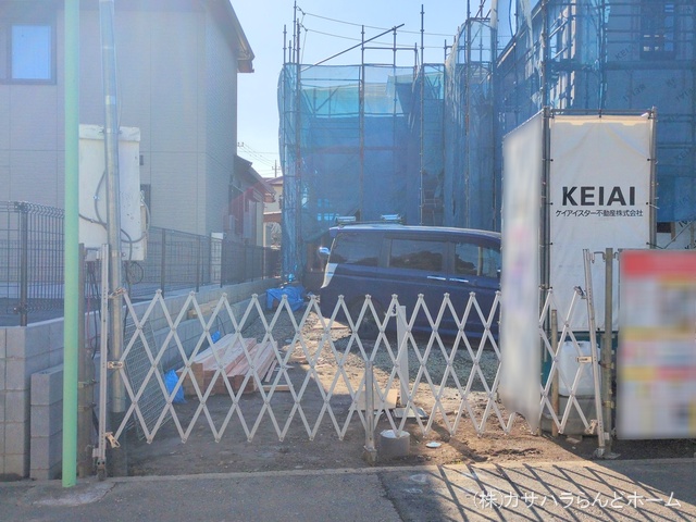 埼玉県川越市宮元町の新築戸建て上棟写真 2025年3月16日撮影