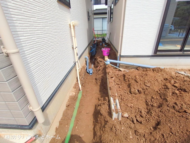 埼玉県川越市宮元町の新築戸建て外構写真 2025年4月14日撮影