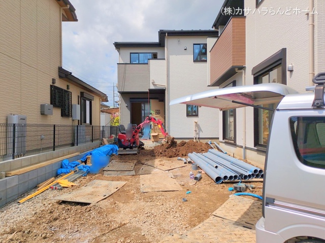 埼玉県川越市宮元町の新築戸建て外構写真 2025年4月14日撮影