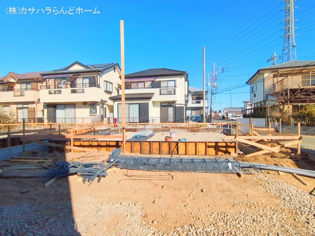 埼玉県川越市宮元町の新築戸建て基礎写真 2025年2月19日撮影