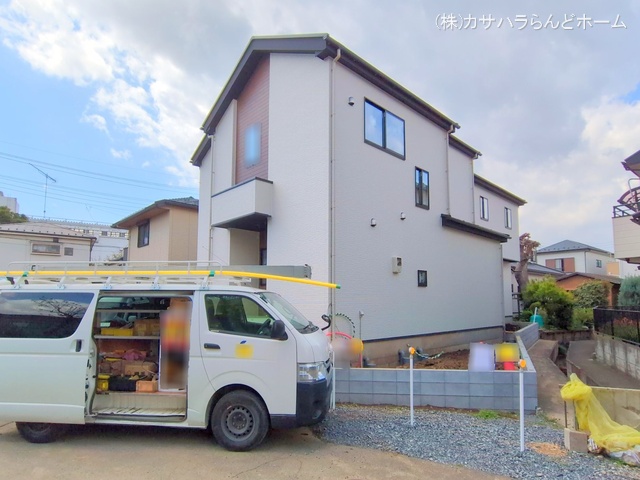 埼玉県川越市宮元町の新築戸建て外構写真 2025年4月14日撮影