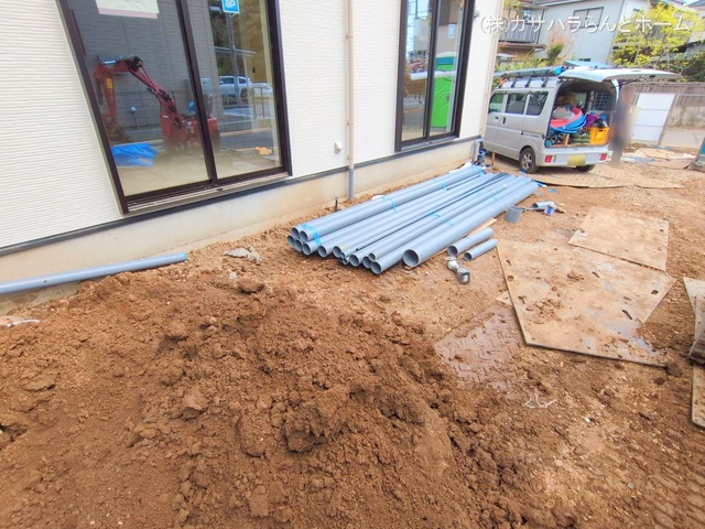 埼玉県川越市宮元町の新築戸建て外構写真 2025年4月14日撮影