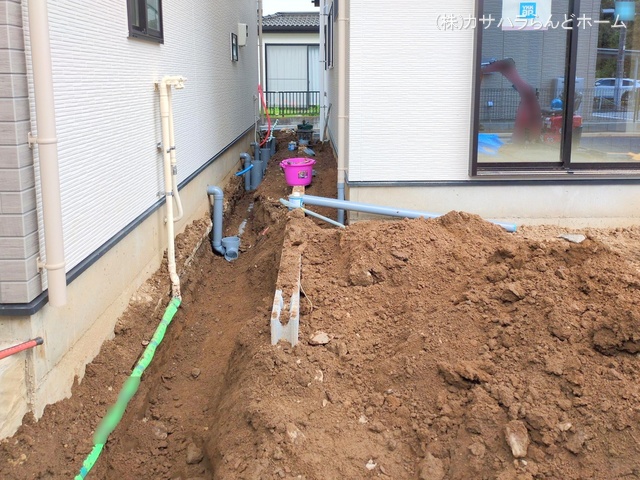 埼玉県川越市宮元町の新築戸建て外構写真 2025年4月14日撮影