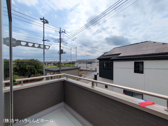 埼玉県川越市大字寺尾の新築戸建てバルコニー写真 2025年8月27日撮影