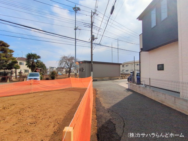 埼玉県川越市大字寺尾の新築戸建て更地・土地写真 2025年2月16日撮影