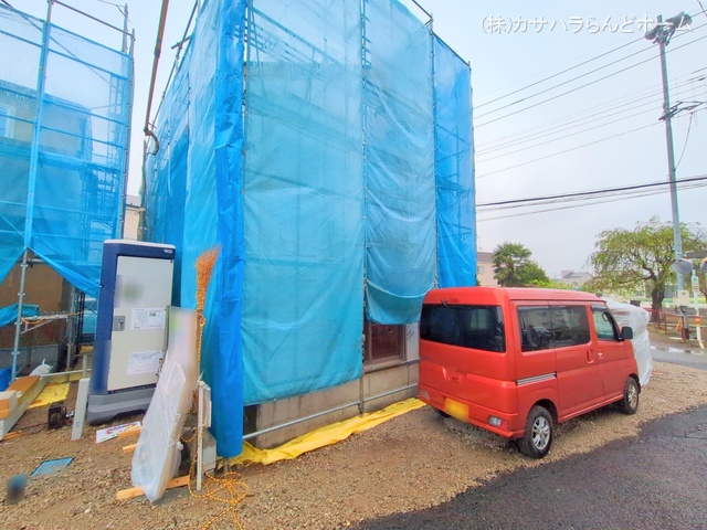埼玉県川越市大字寺尾の新築戸建てシート写真 2025年4月22日撮影