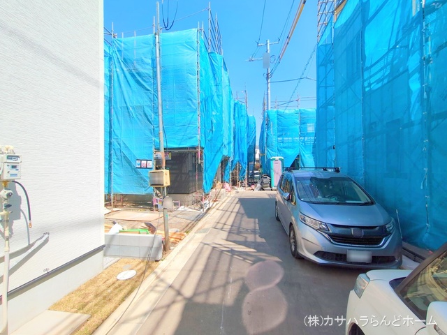 埼玉県川越市小仙波町2丁目の新築戸建てシート写真 2025年4月20日撮影