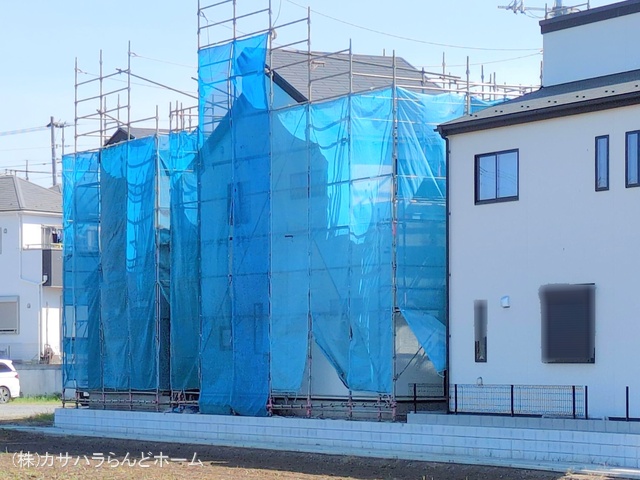 埼玉県川越市小仙波町2丁目の新築戸建てシート写真 2025年4月20日撮影