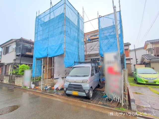 埼玉県川越市大字南田島の新築戸建てシート写真 2025年6月9日撮影