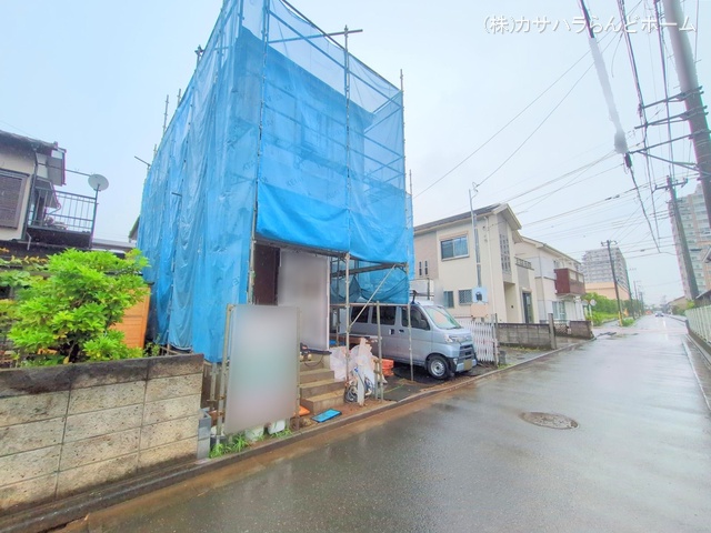 埼玉県川越市大字南田島の新築戸建てシート写真 2025年6月9日撮影
