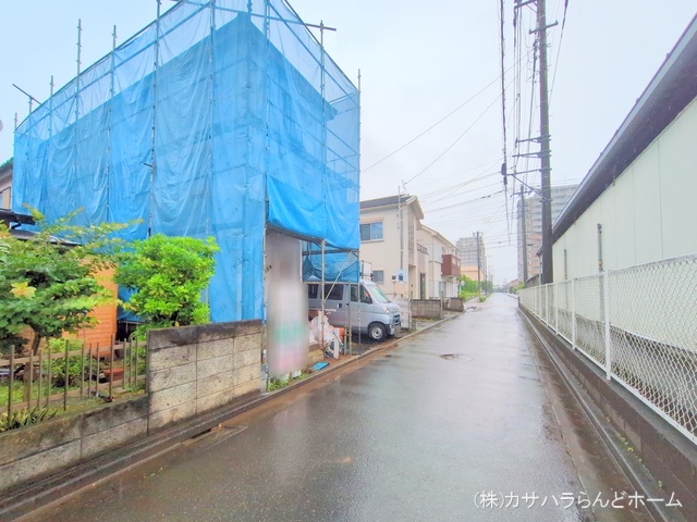 埼玉県川越市大字南田島の新築戸建てシート写真 2025年6月9日撮影