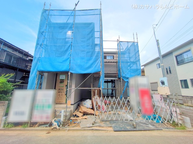 埼玉県川越市大字南田島の新築戸建てシート写真 2025年7月1日撮影
