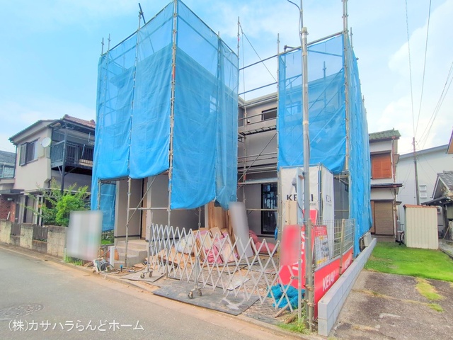 埼玉県川越市大字南田島の新築戸建てシート写真 2025年7月1日撮影