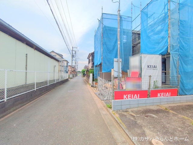 埼玉県川越市大字南田島の新築戸建てシート写真 2025年7月1日撮影