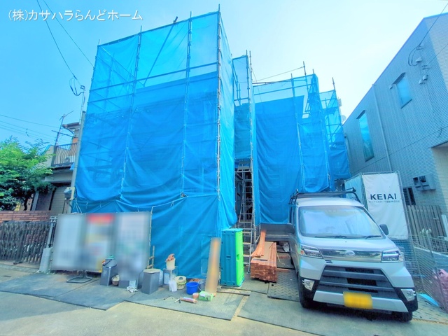埼玉県坂戸市千代田2丁目の新築戸建てシート写真 2025年7月2日撮影