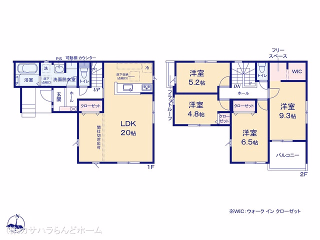 坂戸市西坂戸4丁目（戸建）01 間取図
