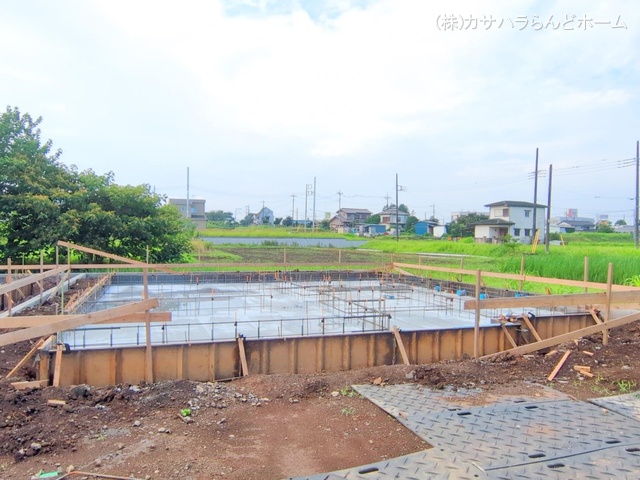 埼玉県坂戸市大字片柳の新築戸建て基礎写真 2025年7月15日撮影