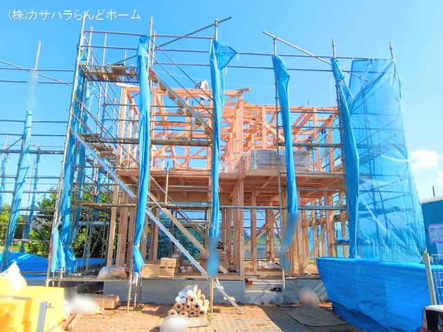 埼玉県坂戸市大字片柳の新築戸建て上棟写真 2025年7月30日撮影