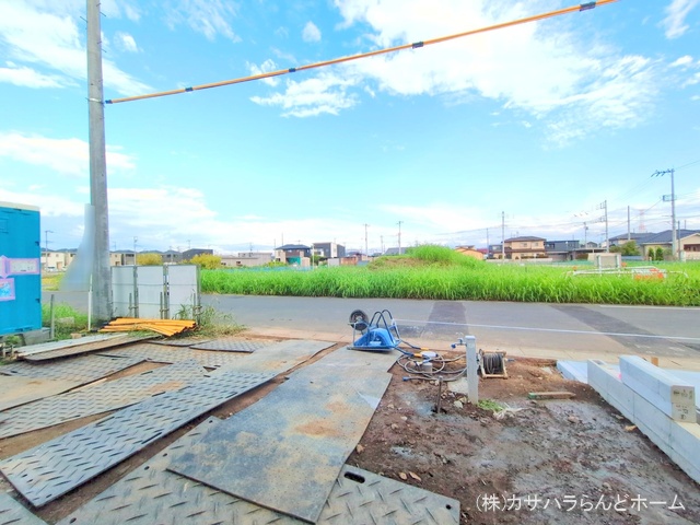 埼玉県坂戸市大字片柳の新築戸建て外構写真 2025年9月28日撮影