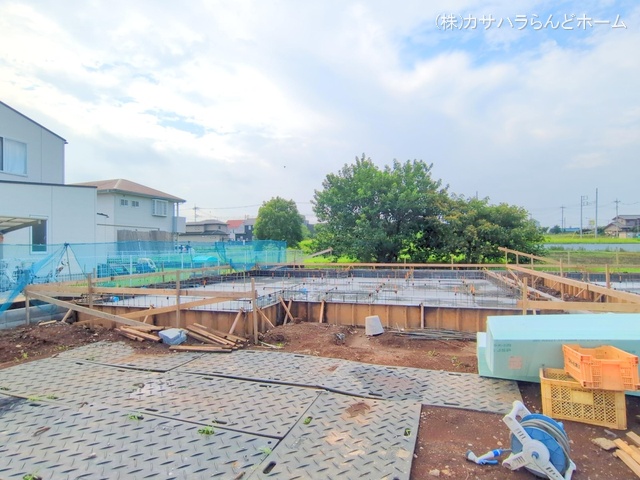 埼玉県坂戸市大字片柳の新築戸建て基礎写真 2025年7月15日撮影
