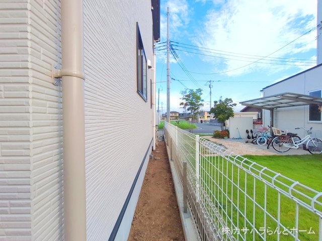 埼玉県坂戸市大字片柳の新築戸建て外構写真 2025年9月28日撮影