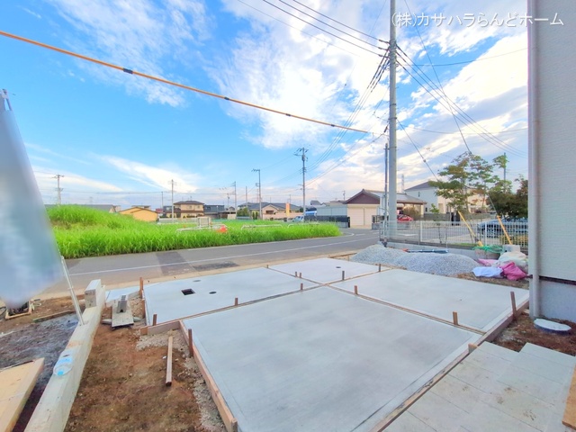 埼玉県坂戸市大字片柳の新築戸建て外構写真 2025年9月28日撮影