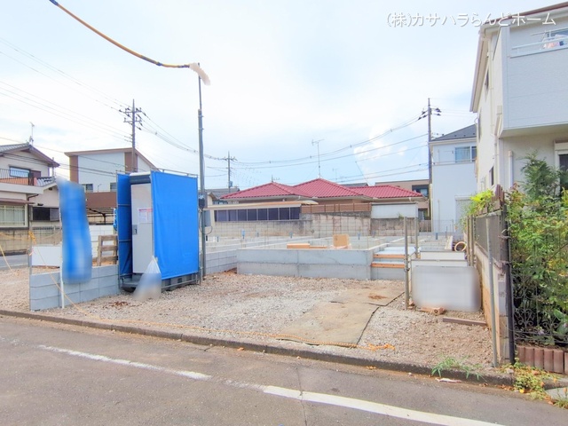 埼玉県川越市かすみ野3丁目の新築戸建て基礎写真 2025年7月23日撮影