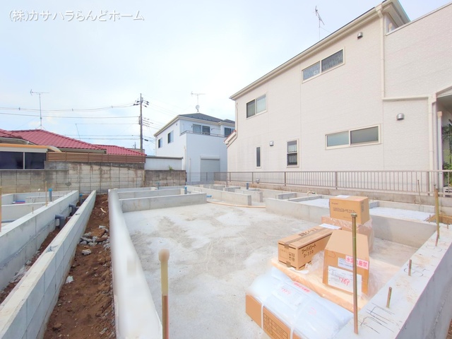 埼玉県川越市かすみ野3丁目の新築戸建て基礎写真 2025年7月23日撮影