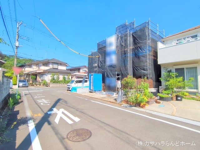 埼玉県川越市かすみ野3丁目の新築戸建てシート写真 2025年8月18日撮影