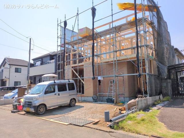 埼玉県川越市諏訪町の新築戸建て上棟写真 2025年8月3日撮影