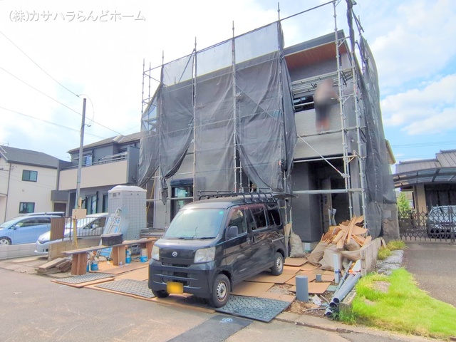 埼玉県川越市諏訪町の新築戸建てシート写真 2025年9月2日撮影