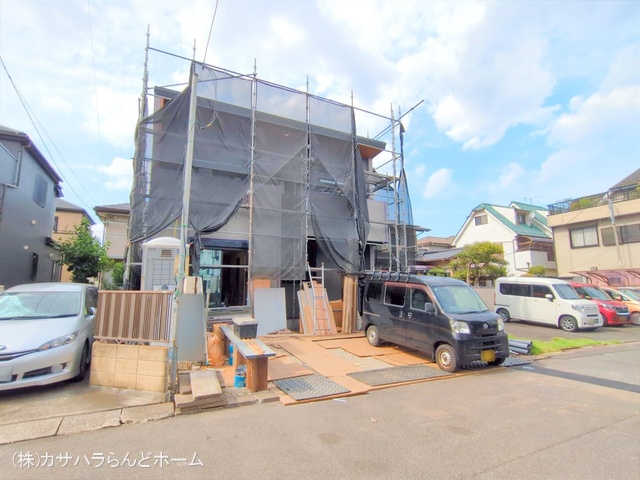 埼玉県川越市諏訪町の新築戸建てシート写真 2025年9月2日撮影