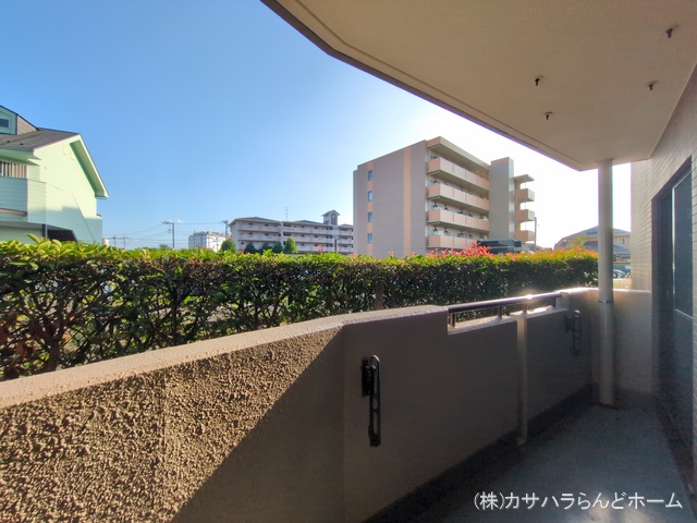 埼玉県川越市大字的場のマンション『コスモ川越霞ヶ関』バルコニー写真 2025年9月15日撮影