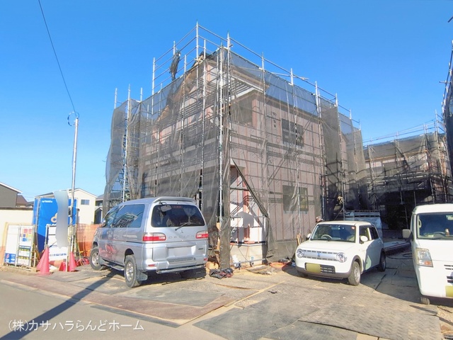 埼玉県川越市今成２丁目の新築戸建てシート写真 2026年1月29日撮影