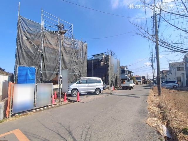 埼玉県川越市今成2丁目の新築戸建てシート写真 2026年2月17日撮影