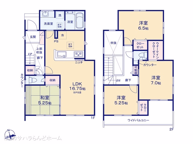 川越市今成2丁目（戸建）01 間取図