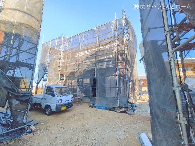 埼玉県川越市今成２丁目の新築戸建てシート写真 2026年1月29日撮影