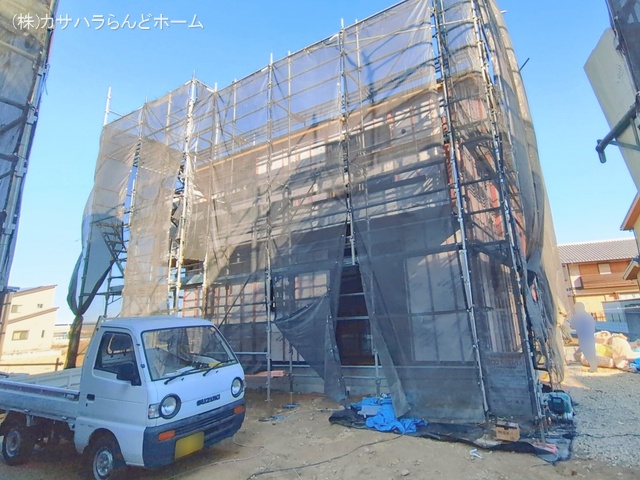 埼玉県川越市今成２丁目の新築戸建てシート写真 2026年1月29日撮影