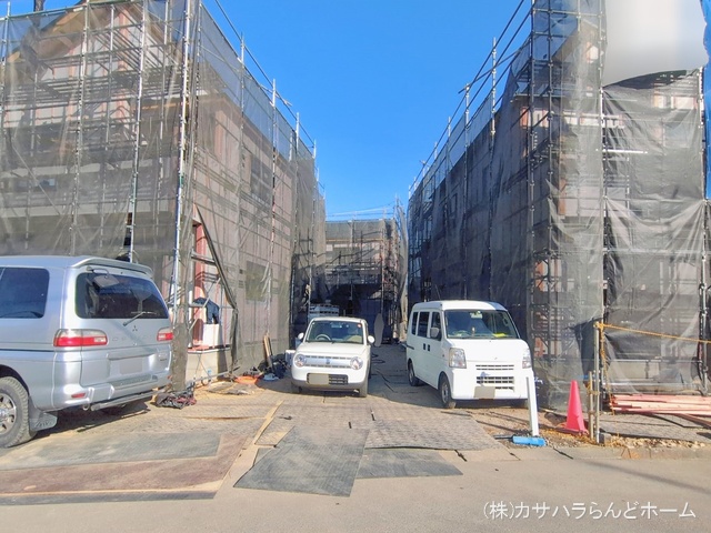 埼玉県川越市今成２丁目の新築戸建てシート写真 2026年1月29日撮影