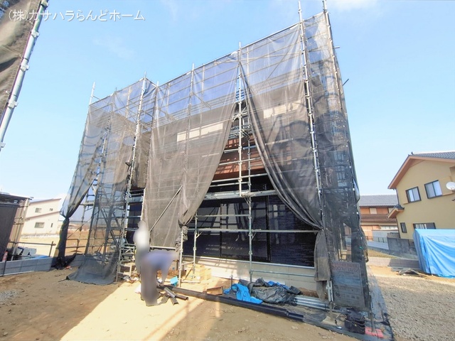 埼玉県川越市今成２丁目の新築戸建てシート写真 2026年2月17日撮影