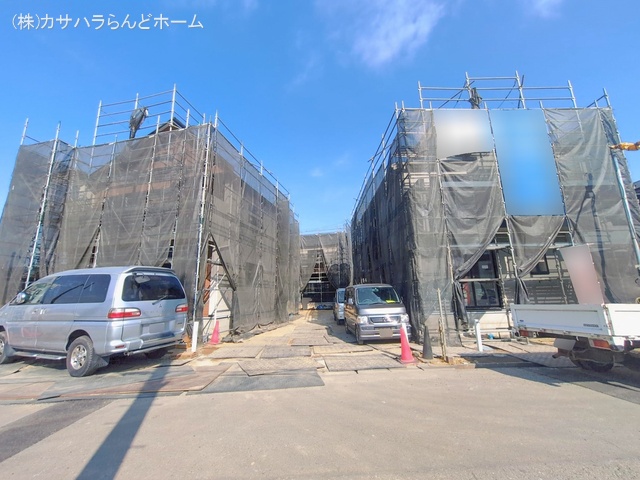 埼玉県川越市今成２丁目の新築戸建てシート写真 2026年2月17日撮影