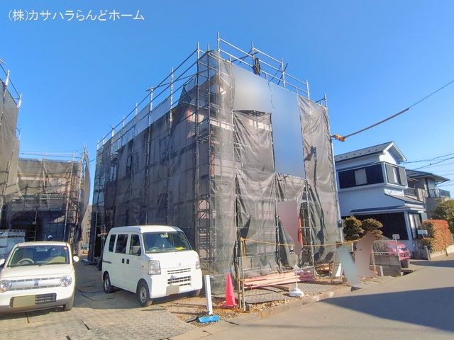 埼玉県川越市今成２丁目の新築戸建てシート写真 2026年1月29日撮影