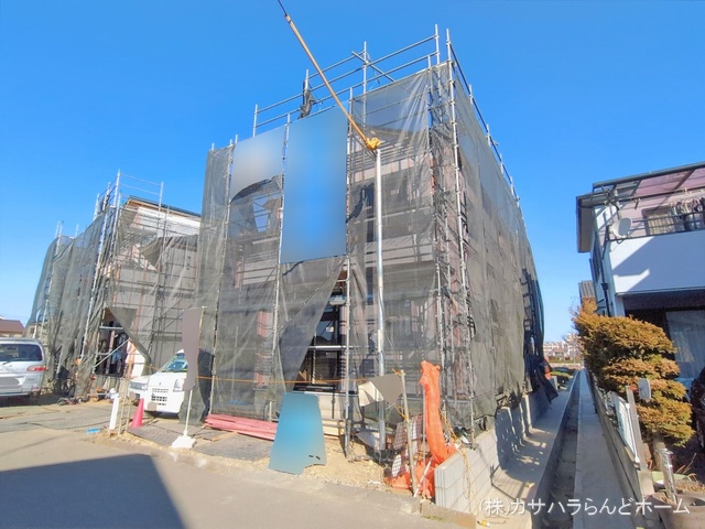 埼玉県川越市今成２丁目の新築戸建てシート写真 2026年1月29日撮影