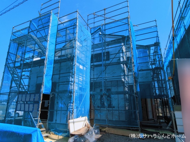 埼玉県川越市上野田町の新築戸建てシート写真 2026年3月8日撮影