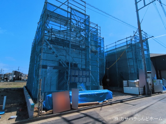 埼玉県川越市上野田町の新築戸建てシート写真 2026年3月8日撮影