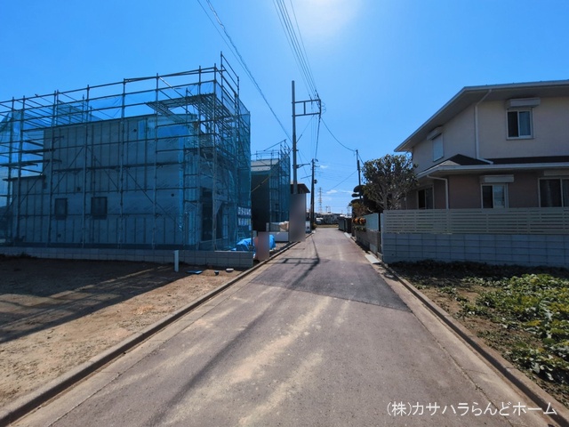 埼玉県川越市上野田町の新築戸建てシート写真 2026年3月8日撮影