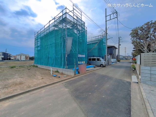 埼玉県川越市上野田町の新築戸建てシート写真 2026年3月24日撮影