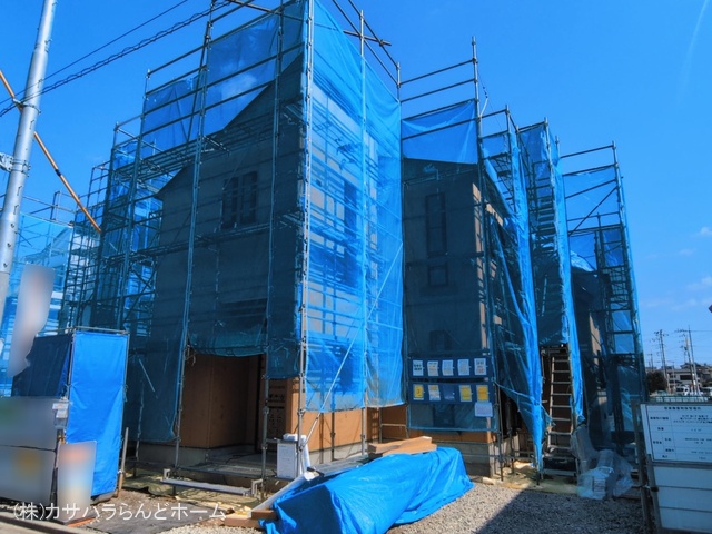 埼玉県川越市上野田町の新築戸建てシート写真 2026年3月8日撮影