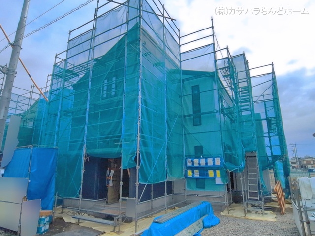 埼玉県川越市上野田町の新築戸建てシート写真 2026年3月24日撮影
